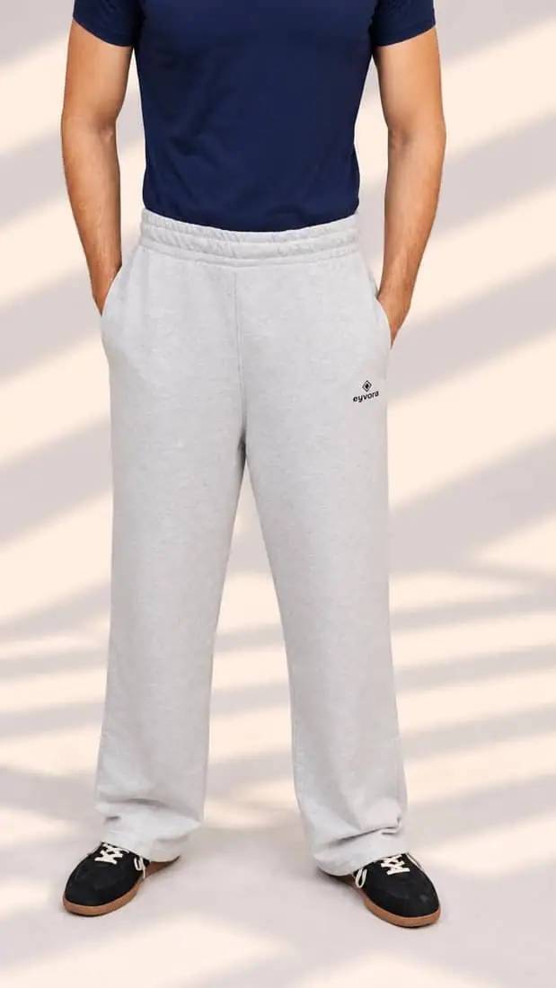 EYVORA Grey Trousers — front view